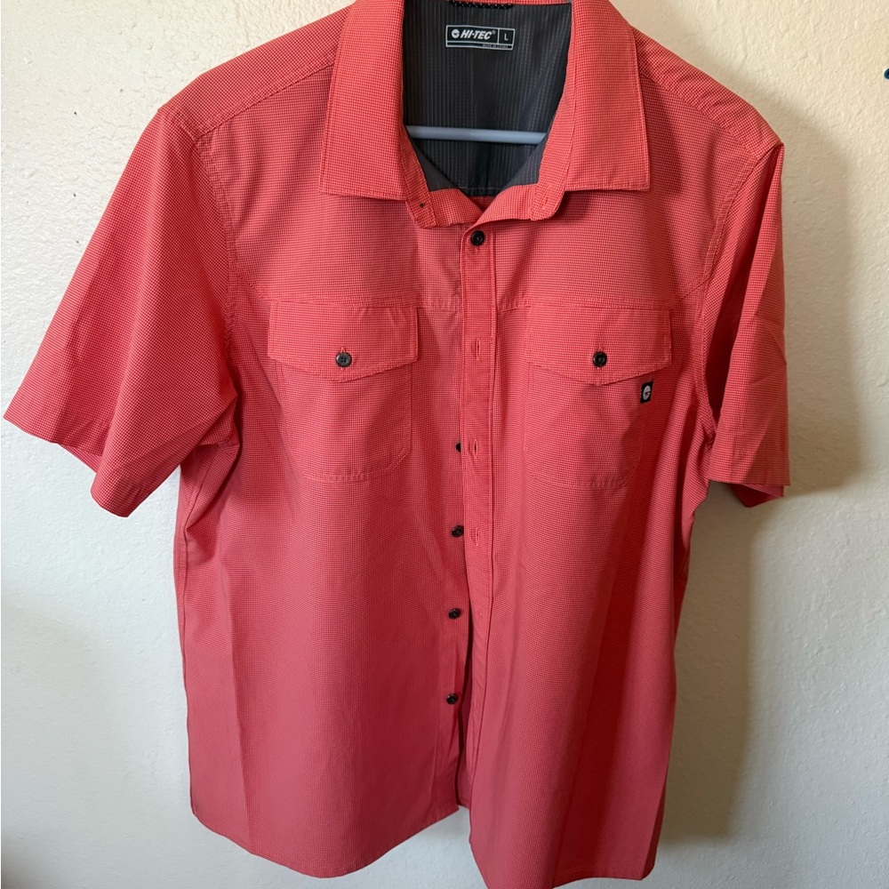 Men's Red Short Sleeve Shirt